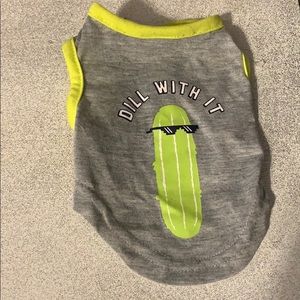 “Dill With It” pickle dog shirt